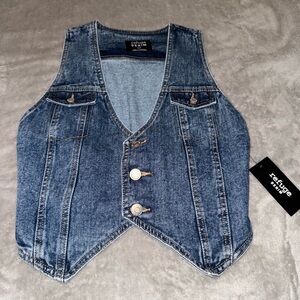 Refuge Denim Vest in Classic Blue